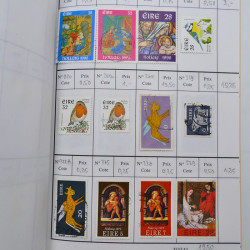 Lot de timbres d'Irlande 1922-1997 oblitérés en 2 carnets à choix.