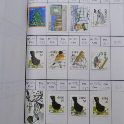 Lot de timbres d'Irlande 1922-1997 oblitérés en 2 carnets à choix.