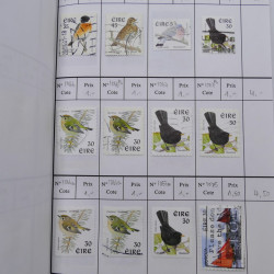 Lot de timbres d'Irlande 1922-1997 oblitérés en 2 carnets à choix.