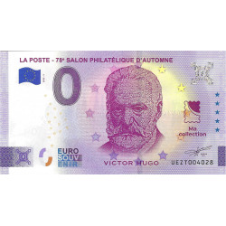 Billet Euro Souvenir 0 € – La Poste – 78ᵉ Salon Philatélique d'Automne – Victor Hugo – 2025.