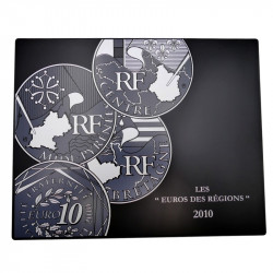 Coffret numismatique pour les 10 euros des régions 2010.