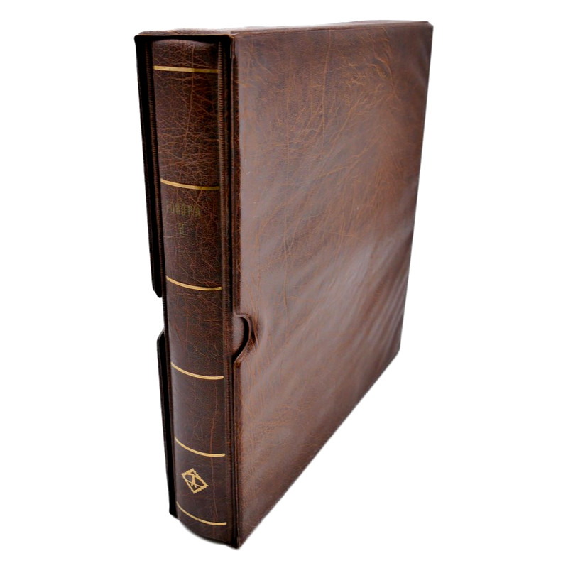 Album Leuctturm avec feuilles préimprimées Europa 1980-1989.