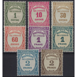 Timbres taxe de France Recouvrements N°55-62 série neuf*.