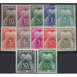 Timbres taxe de France N°78-89 série neuf**.