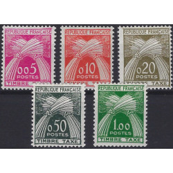 Timbres taxe de France N°90-94 série neuf**.