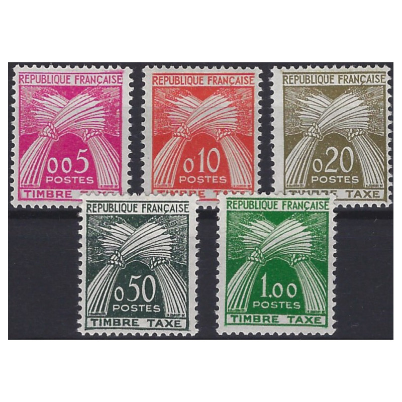 Timbres taxe de France N°90-94 série neuf**.