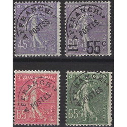 Timbres préoblitérés de France N°46-49 série neuf**.