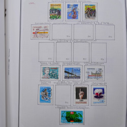 Collection massive timbres d'Europe neufs et oblitérés en un album.