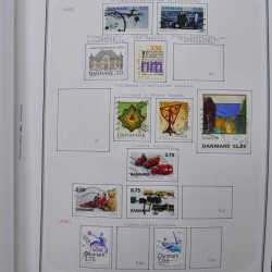 Collection massive timbres d'Europe neufs et oblitérés en un album.