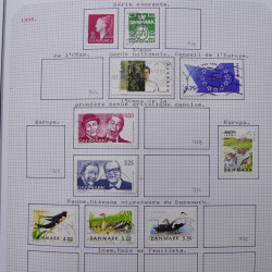 Collection massive timbres d'Europe neufs et oblitérés en un album.