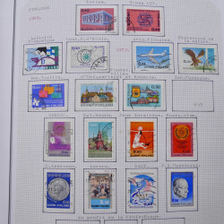 Collection massive timbres d'Europe neufs et oblitérés en un album.