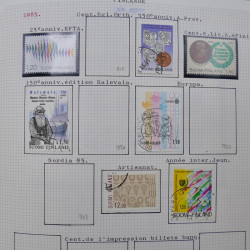 Collection massive timbres d'Europe neufs et oblitérés en un album.