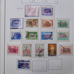 Collection massive timbres d'Europe neufs et oblitérés en un album.