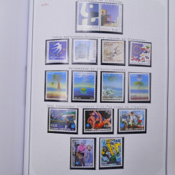 Collection massive timbres d'Europe neufs et oblitérés en un album.