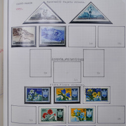 Collection massive timbres d'Europe neufs et oblitérés en un album.