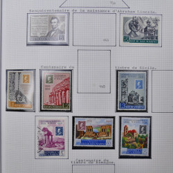 Collection massive timbres d'Europe neufs et oblitérés en un album.