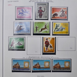 Collection massive timbres d'Europe neufs et oblitérés en un album.