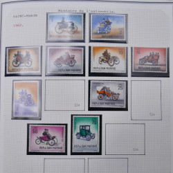 Collection massive timbres d'Europe neufs et oblitérés en un album.