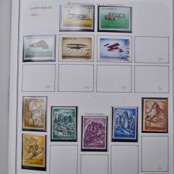 Collection massive timbres d'Europe neufs et oblitérés en un album.