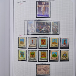 Collection massive timbres d'Europe neufs et oblitérés en un album.