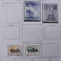 Collection massive timbres d'Europe neufs et oblitérés en un album.