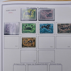 Collection massive timbres d'Europe neufs et oblitérés en un album.