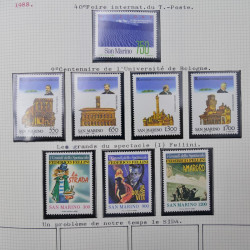 Collection massive timbres d'Europe neufs et oblitérés en un album.