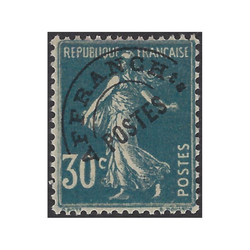 Timbre préoblitéré de France type Semeuse N°60 neuf**.