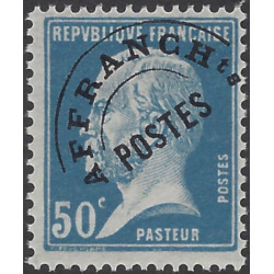 Timbre préoblitéré de France type Pasteur N°68 neuf**.