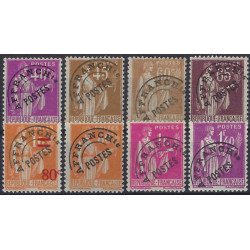 Timbres préoblitérés de France N°70-77 série neuf**.