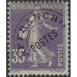 Timbre préoblitéré de France type Semeuse N°62 neuf**.