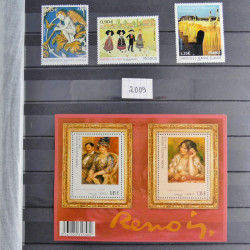 Collection timbres Musée imaginaire de France 1961-2011 neufs** complet.