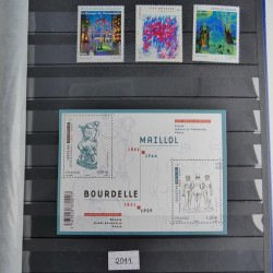 Collection timbres Musée imaginaire de France 1961-2011 neufs** complet.