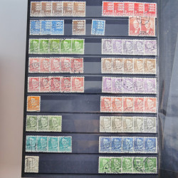 Lot de timbres de Danemark oblitérés en un album.