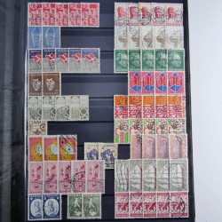 Lot de timbres de Danemark oblitérés en un album.