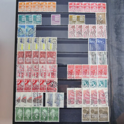 Lot de timbres de Danemark oblitérés en un album.