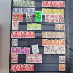 Lot de timbres de Danemark oblitérés en un album.