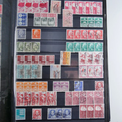 Lot de timbres de Danemark oblitérés en un album.