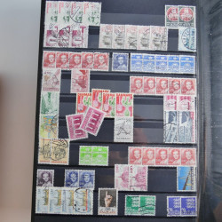 Lot de timbres de Danemark oblitérés en un album.