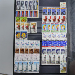 Lot de timbres de Danemark oblitérés en un album.