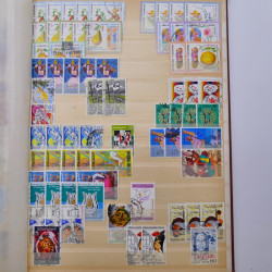 Lot de timbres de Tunisie oblitérés en un album.