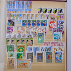 Lot de timbres de Tunisie oblitérés en un album.