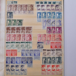 Lot de timbres de Maroc oblitérés en un album.