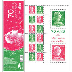 Carnet mixte gommé 70 ans de Cérès de Muller neuf**.