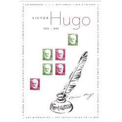 Feuillet de 6 timbres Victor Hugo Salon Paris 2025 neuf**.