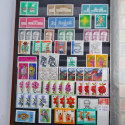 Lot de timbres d'Allemagne neufs et oblitérés en huit albums.