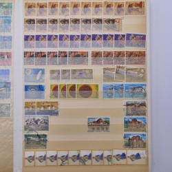 Lot de timbres de Grèce oblitérés en un album.