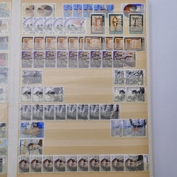 Lot de timbres de Grèce oblitérés en un album.