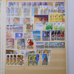 Lot de timbres de Grèce oblitérés en un album.