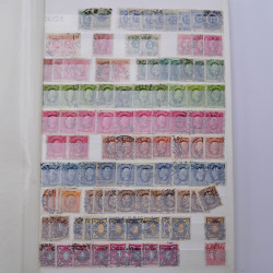 Lot de timbres de Suède oblitérés en un album.